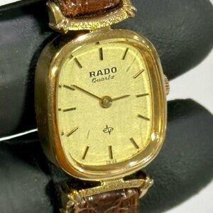 Rado DiaStar 700.9005.2 Gold-Plated Ladies’ Swiss-Made 20mm Luxury Dress Watch